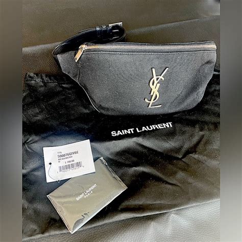 ysl leather bum bag|YSL bum bag women's.